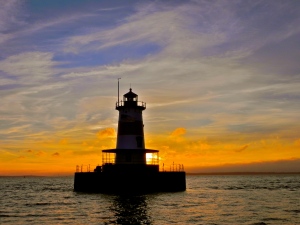 Borden Flats Lighthouse - sunset